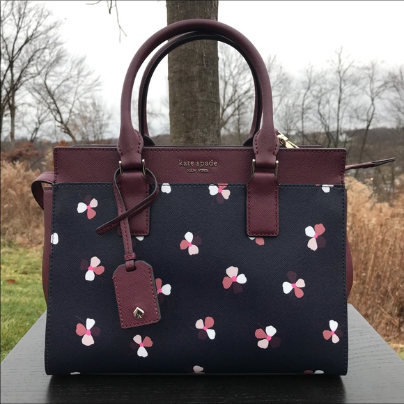 kate spade Handbags - ⭐️HP⭐Kate Spade Cameron Satchel Dusk Buds Ditsy
